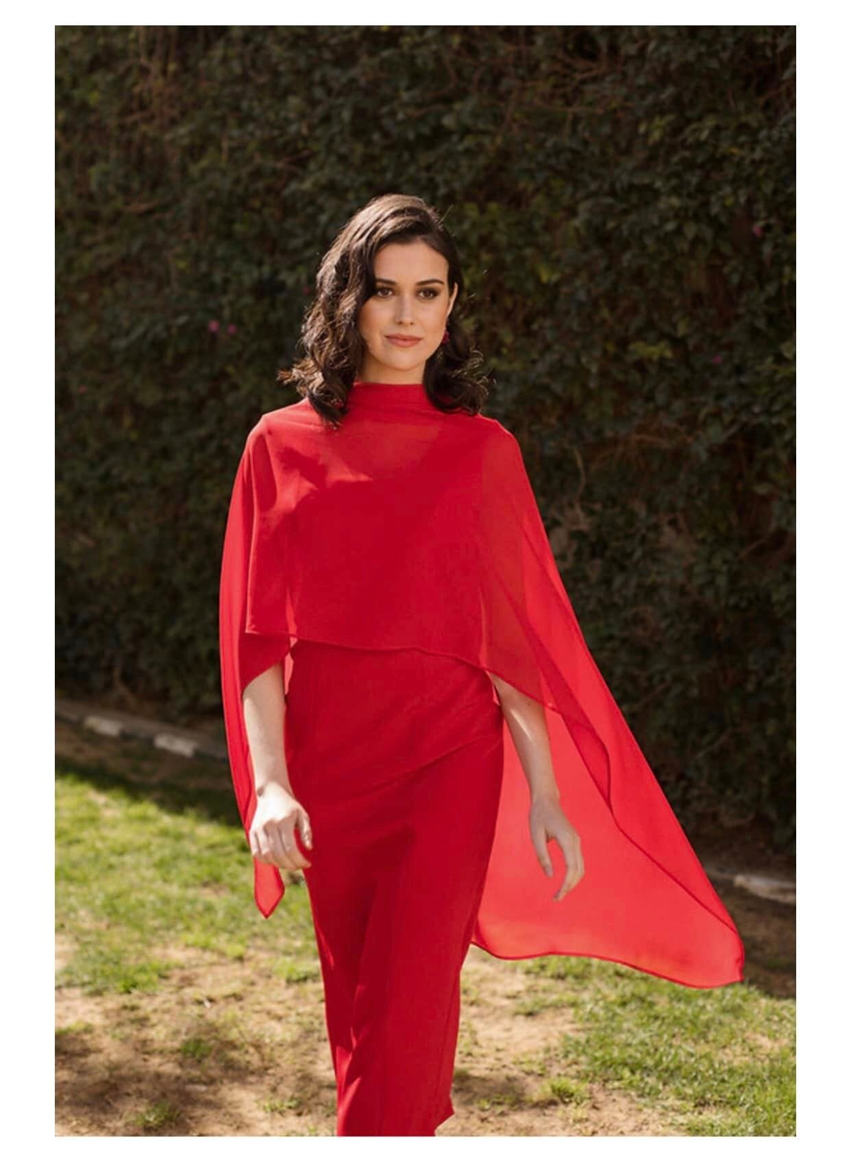 Chal Multiposición Rojo