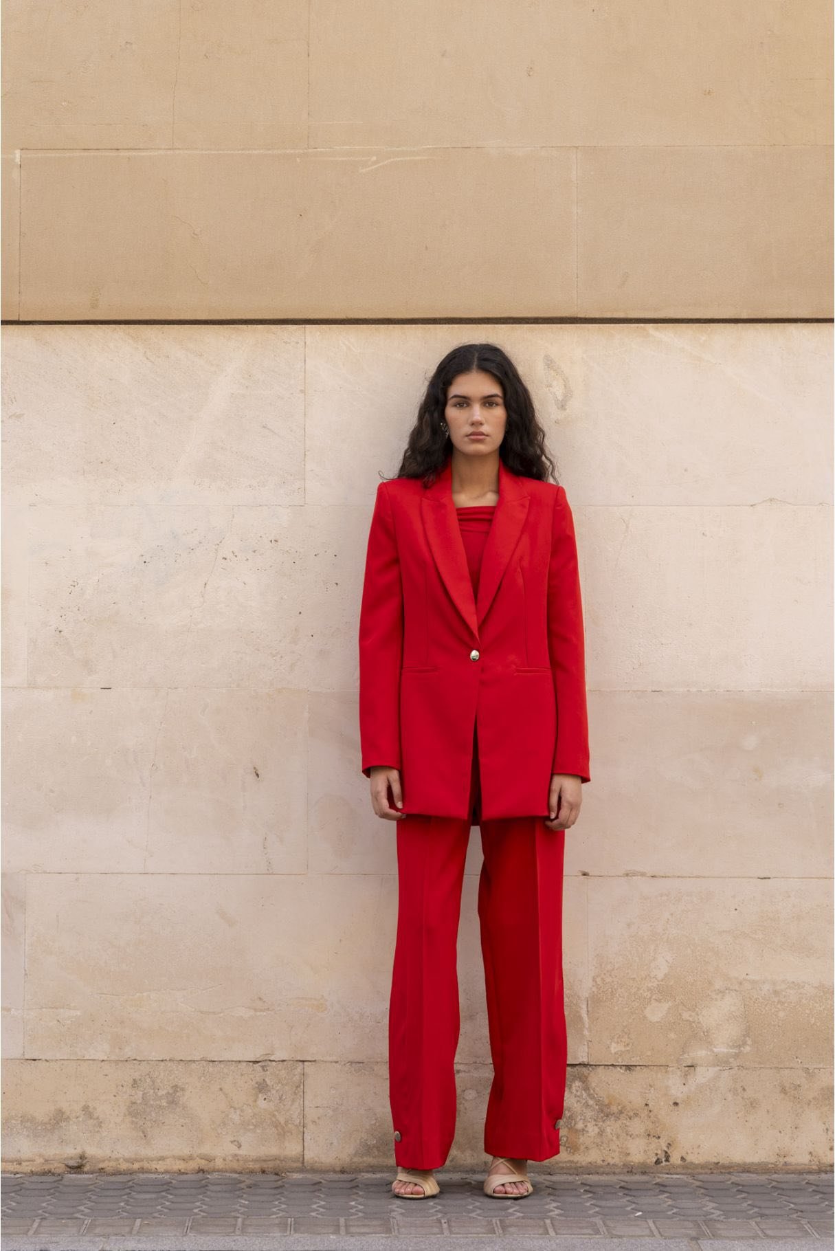 Traje de Chaqueta Rojo