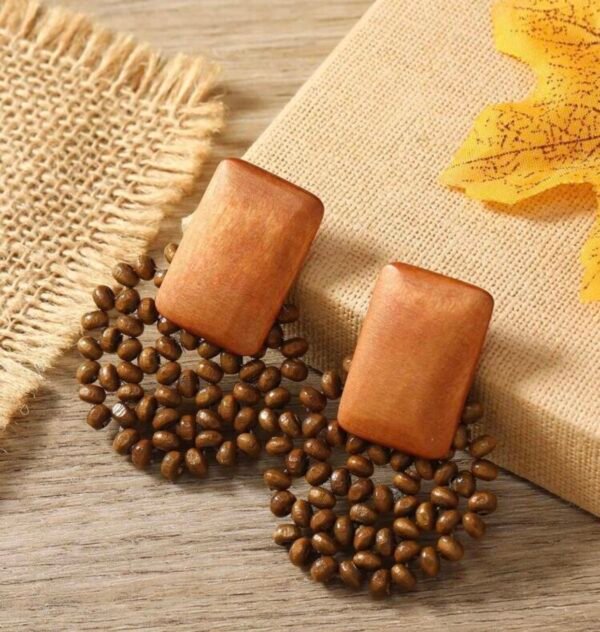 Pendientes Madera