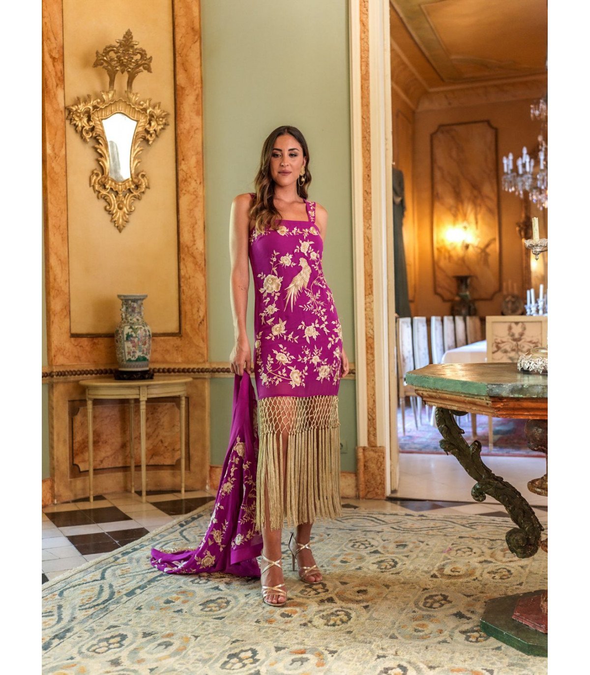 Vestido Tarantos buganvilla